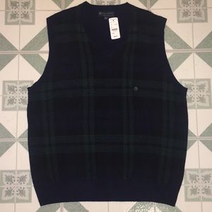 Brooks Brothers Italian Yarn V-neck Sweater Vest L